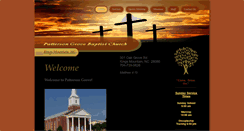 Desktop Screenshot of pattersongrovebaptistchurch.org